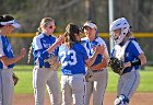 Softball vs Springfield  Wheaton College Softball vs Springfield College. - Photo by Keith Nordstrom : Wheaton, Softball